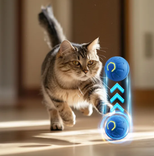 Automated Bouncing Pet Toy - ABS Material - Local Shipping