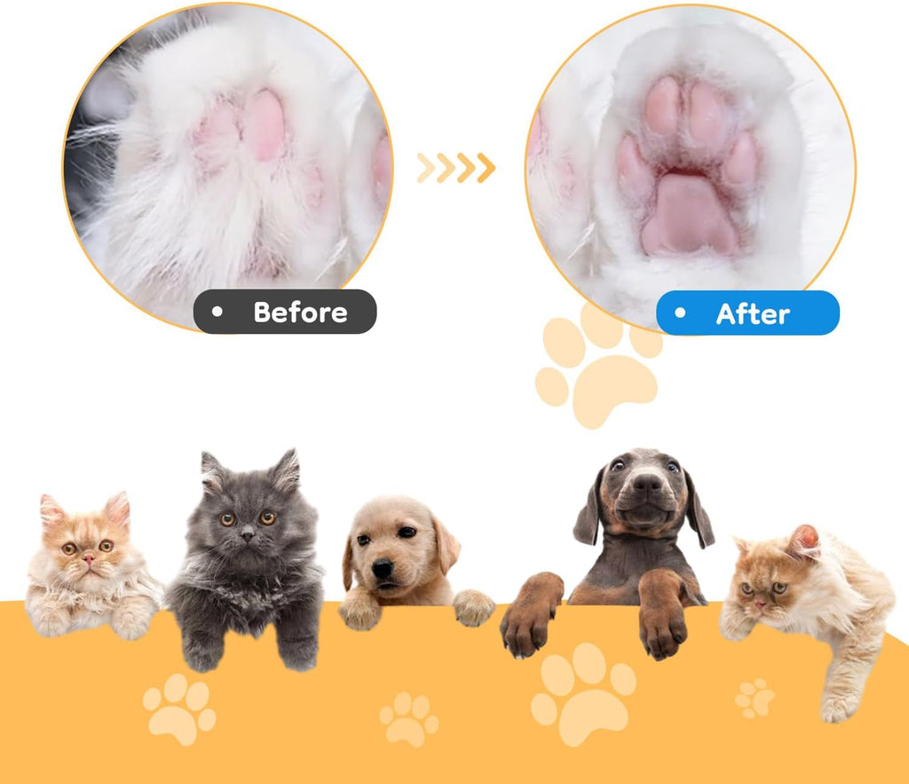 Multifunctional Waterproof Pet Micro Precision Trimmer - Rechargeable Shaver with LED Light for Paws, Eyes, Ears, Face, and Buttocks for Small Dogs and Cats, 50dB Quiet Operation