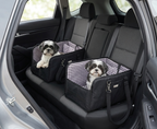 Premium 3-in-1 Console Pet Car Seat & Travel Booster | Secure Center Console Dog Bed with Rigid Support Board, Dual-Anchor Safety Straps & Portable Shoulder Bag for Small Dogs & Cats (Up to 11 lbs)