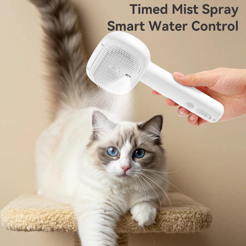 Pet Steam Comb Electric Spray Brushes for Dog Cat Hair Removal Combs Pet Hair Grooming Tool Hair Remover Water Mist Brush