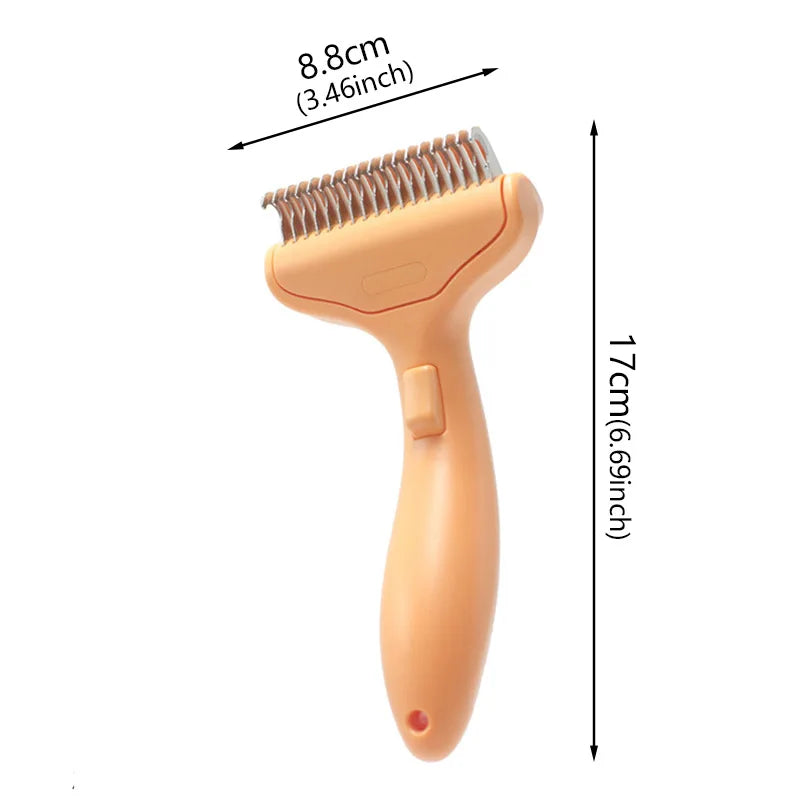 Dog Brush for Shedding Dog Comb Dematting Undercoat Rake Widened Cutters Skin Puppy Cat Comb Pet Grooming Products Curved Design