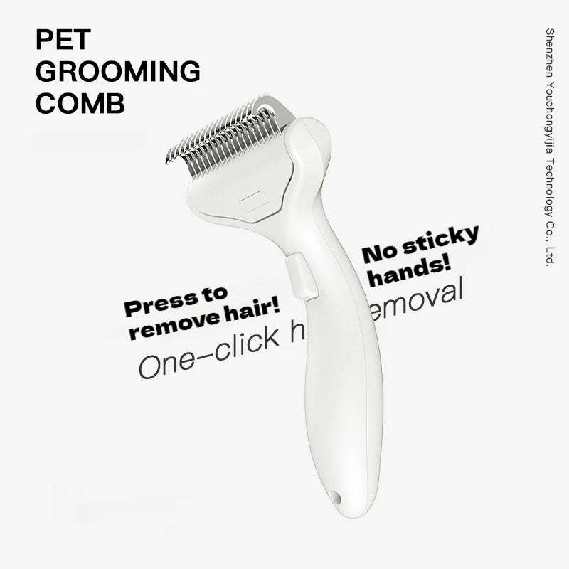 Dog Brush for Shedding Dog Comb Dematting Undercoat Rake Widened Cutters Skin Puppy Cat Comb Pet Grooming Products Curved Design