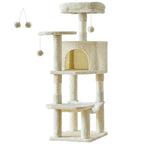Cat Tree Tall Multi-Cat Climbing Tower for Pet Furniture Natural Sisal Scratching Posts Stable Pet House for Indoor Cat