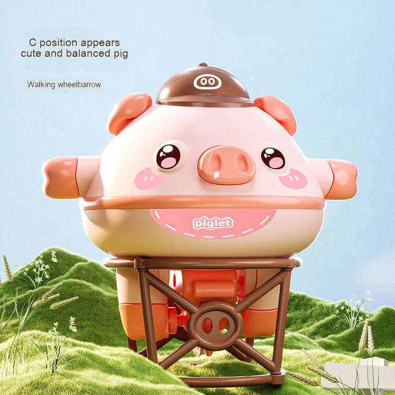 New Tumbler Balance Pig Gyroscope One Piece Unicycle Girl Boy Cute Novelty Tightrope Walking Black Technology Puzzle Toys